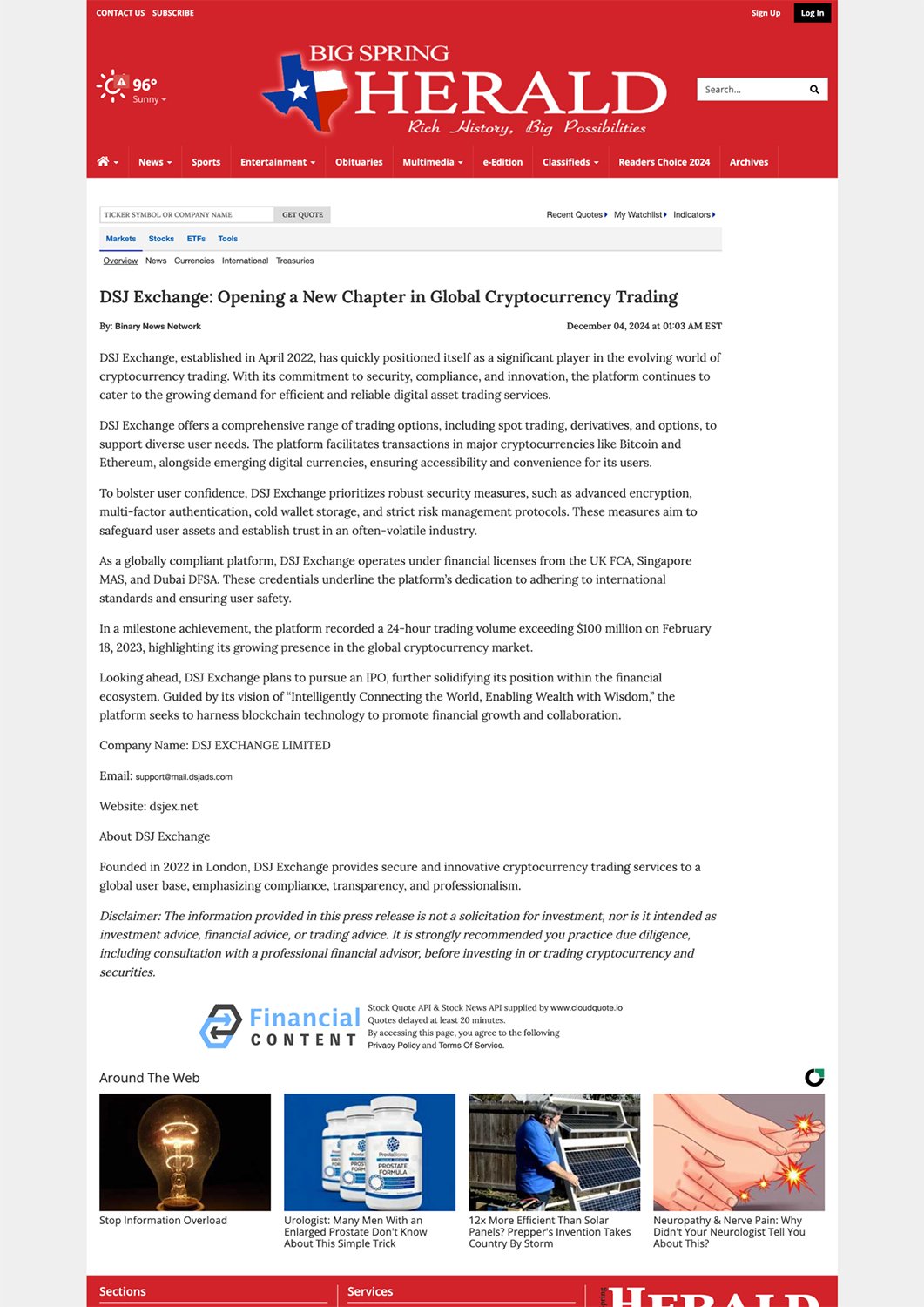 PR News for BG Wealth - 13