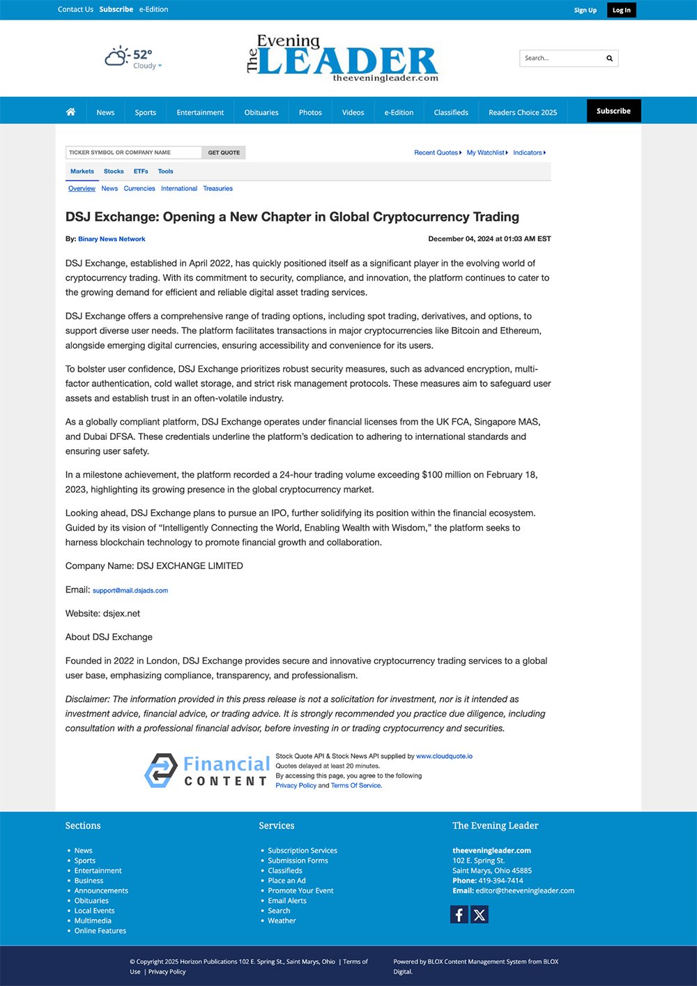 PR News for BG Wealth - 5