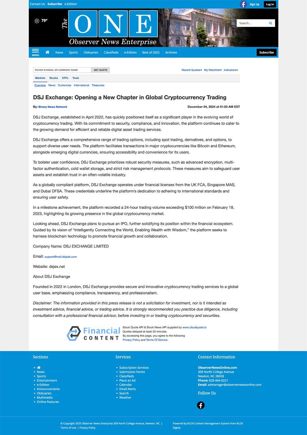 PR News for BG Wealth - 9